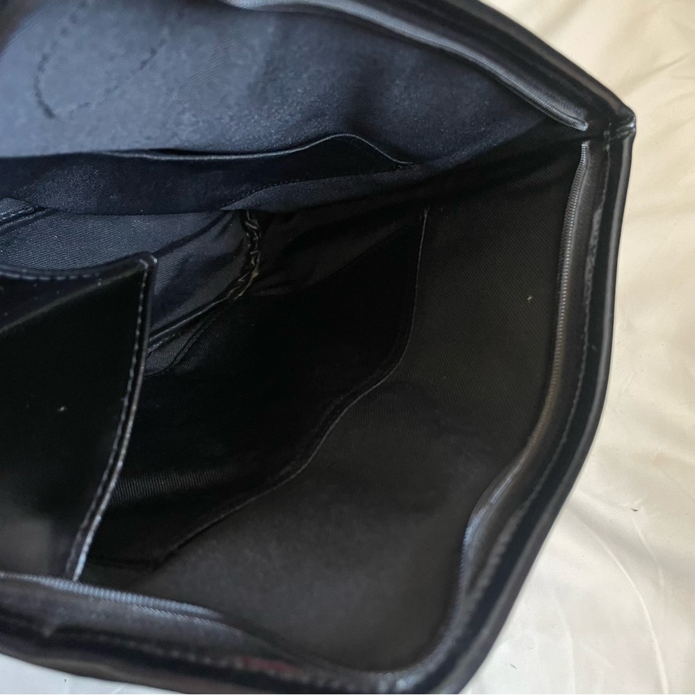 Black Leather Crossbody Bag by - Picture 10 of 12